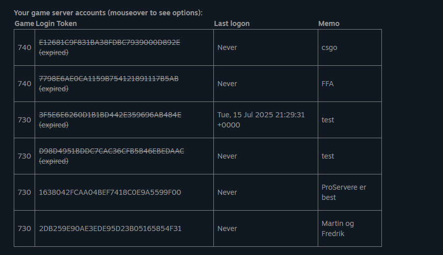 Tokens
