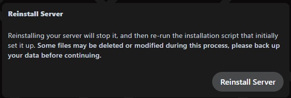 reinstall proservere